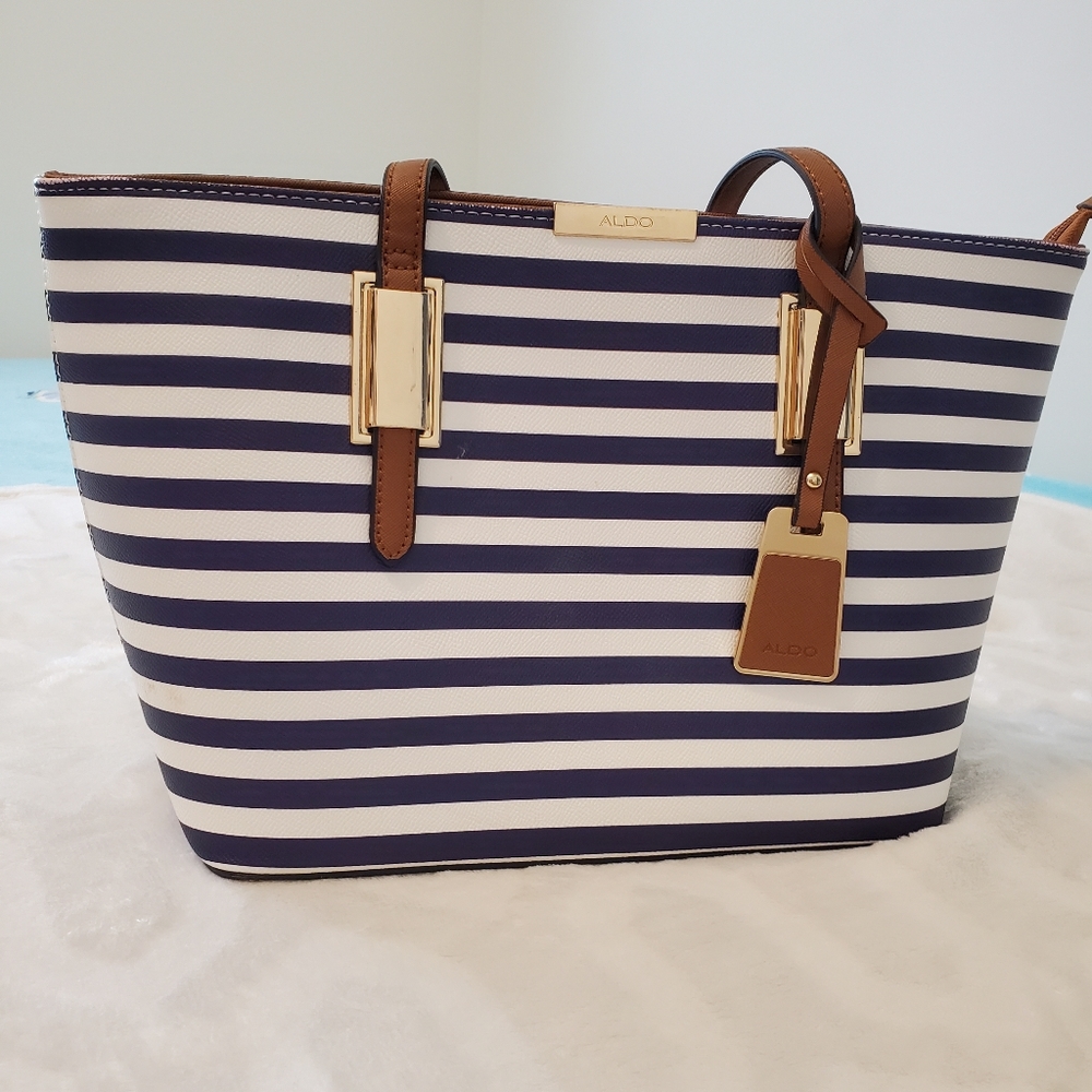 Aldo stripes tote bag
